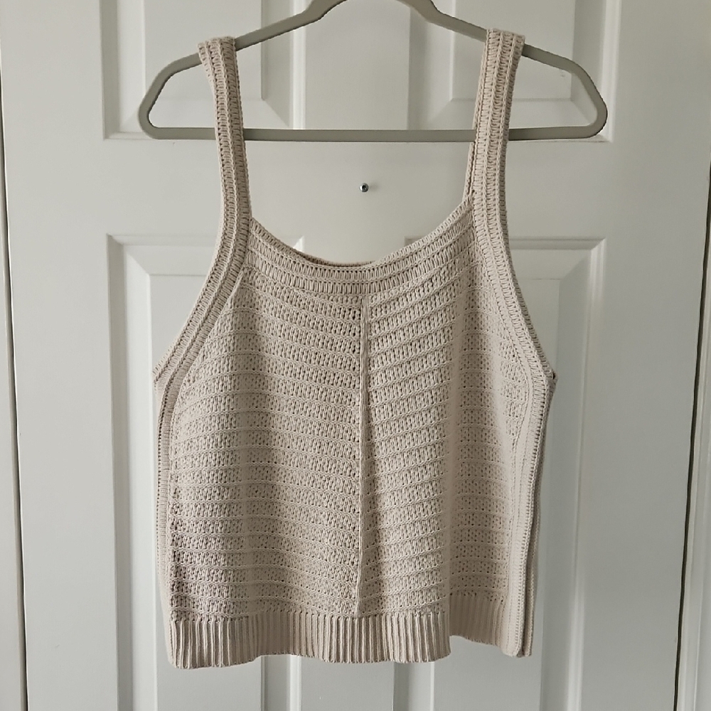 Joie Beige Knit Tank Top